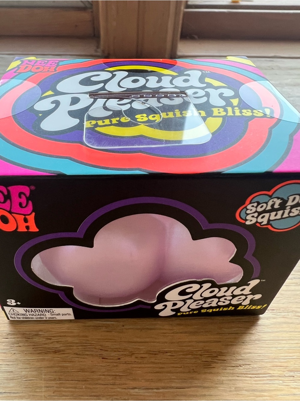 Nee Doh Cloud Pleaser Squish Toy - Iridescent Purple Cloud - Picture 4 of 4